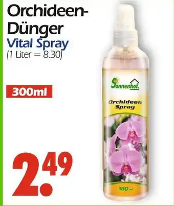 Wreesmann Sonnenhof orchideen-dünger vital spray Angebot