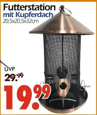 Wreesmann Futterstation mit kupferdach Angebot