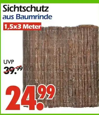 Wreesmann Sichtschutz aus baumrinde Angebot