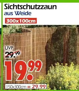 Wreesmann Sichtschutzzaun aus weide Angebot