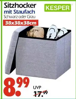 Wreesmann Kesper sitzhocker mit staufach Angebot