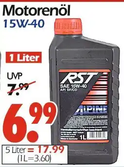 Wreesmann Rst motorenöl 15w-40 Angebot