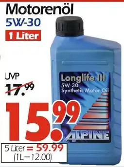 Wreesmann Alpine motorenöl Angebot