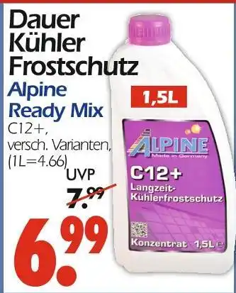 Wreesmann Alpine ready mix Angebot