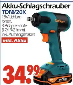 Wreesmann Tacklife akku-schlagschrauber tdiw20k Angebot