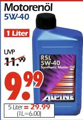 Wreesmann Alpine motorenöl 5w-40 Angebot