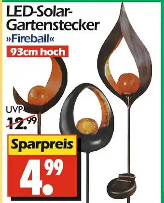 Wreesmann Led-solar-gartenstecker fireball Angebot