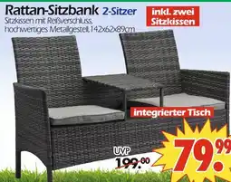Wreesmann Rattan-sitzbank 2-sitzer Angebot