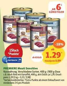 Fressnapf PREMIERE Meati Sensitive Nassnahrung. Angebot
