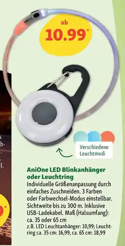 Fressnapf AniOne LED Blinkanhänger oder Leuchtring Angebot