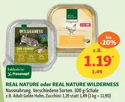 Fressnapf REAL NATURE oder REAL NATURE WILDERNESS Nassnahrung. Angebot