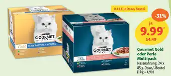 Fressnapf Gourmet Gold oder Perle Multipack Nassnahrung. Angebot