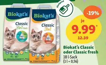 Fressnapf Biokat's Classic oder Classic fresh Angebot