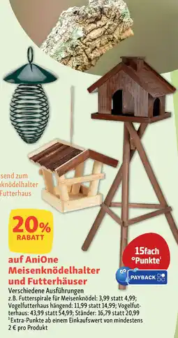 Fressnapf Anione Meisenknödelhalter und Futterhäuser Angebot