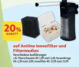 Fressnapf AniOne Innenfilter und Filtermedien Angebot