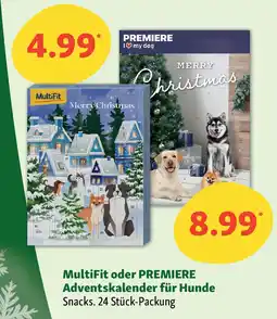 Fressnapf MultiFit oder PREMIERE Adventskalender für Hunde Snacks. Angebot