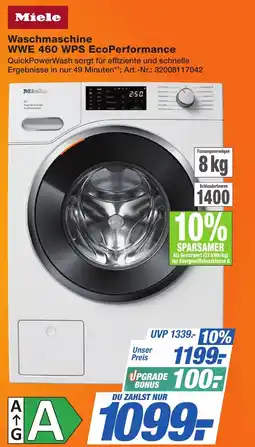 Expert Technomarkt Miele Waschmaschine WWE 460 WPS EcoPerformance Angebot