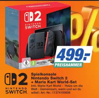 Expert Technomarkt Nintendo Switch Spielkonsole Nintendo Switch 2 + Mario Kart World-Set Angebot