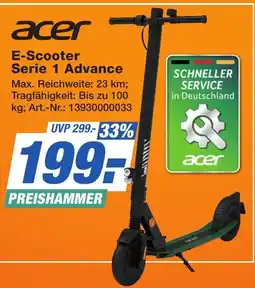 Expert Technomarkt acer E-Scooter Serie 1 Advance Angebot