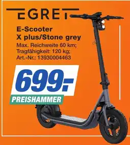 Expert Technomarkt EGRET E-Scooter X plus/Stone grey Angebot