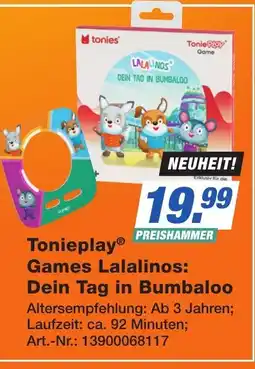 Expert Technomarkt Tonieplay Games Lalalinos: Dein Tag in Bumbaloo Angebot