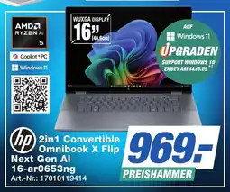 Expert Technomarkt hp 2in1 Convertible Omnibook X Flip Next Gen Al 16-ar0653ng Angebot