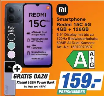 Expert Technomarkt Xiami Smartphone Redmi 15C 5G 4GB + 128GB Angebot