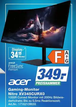 Expert Technomarkt acer Gaming-Monitor Nitro XV345CURXO Angebot