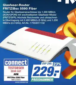 Expert Technomarkt FRITZ! Glasfaser-Router FRITZ!Box 5590 Fiber Angebot
