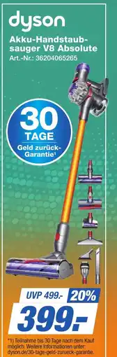 Expert Technomarkt dyson Akku-Handstaubsauger V8 Absolute Angebot