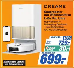 Expert Technomarkt DREAME Saugroboter mit Wischfunktion L40s Pro Ultra Angebot