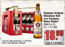 alldrink Paulaner Original Münchner Hell oder Paulaner Natur Radler Angebot