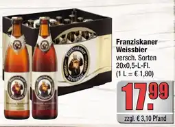 alldrink Franziskaner Weissbier Angebot