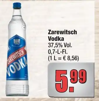 alldrink Zarewitsch Vodka 37,5% Vol. Angebot