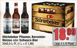 alldrink Störtebeker Pilsener, Bernstein- Weizen oder Schwarz-Bier Angebot