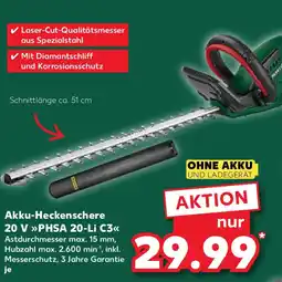 Kaufland Akku-Heckenschere 20 V PHSA 20-Li C3 Angebot
