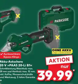 Kaufland PARKSIDE Akku-Astschere 20 V PAAS 20-Li B1 Angebot