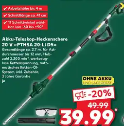 Kaufland PARKSIDE Akku-Teleskop-Heckenschere 20 V PTHSA 20-Li D5 Angebot
