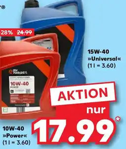 Kaufland MY PROJECT Motorenöl 10W-40/15W-40 Angebot