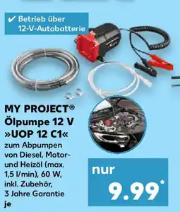 Kaufland MY PROJECT Ölpumpe 12 V UOP 12 C1 Angebot