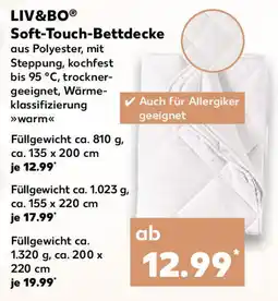 Kaufland LIV&BO Soft-Touch-Bettdecke Angebot
