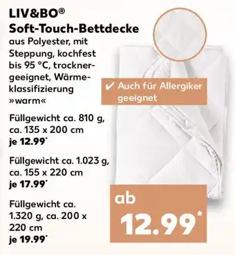 Kaufland LIV&BO Soft-Touch-Bettdecke Angebot