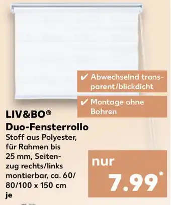 Kaufland LIV&BO Duo-Fensterrollo Angebot