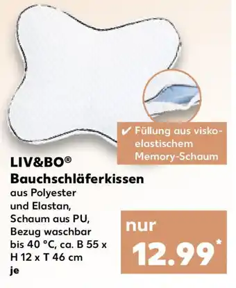 Kaufland LIV&BO Bauchschläferkissen Angebot
