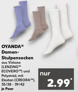 Kaufland OYANDA Damen- Stulpensocken Angebot