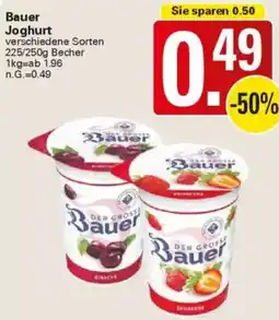 WEZ Bauer Joghurt Angebot