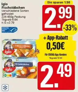 WEZ Iglo Fischstäbchen Angebot