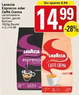 WEZ Lavazza Espresso oder Caffè Crema Angebot