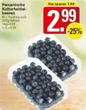 WEZ Peruanische Kulturheidelbeeren Angebot
