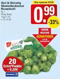 WEZ Gut & Günstig Niederländischer Rosenkohl Angebot